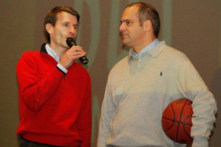 Chuchi Carrera, la semana pasada en Madrid, con Pablo Martínez