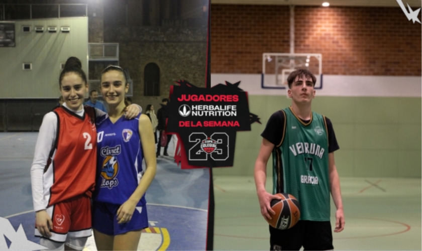 Albert Recio (Vedruna) y Clara Cabrera (Sagrat Cor Diputació), MVP