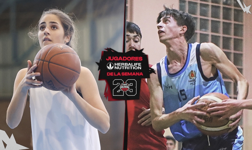 Alejandra Mateos (Portaceli) y Miguel Hernández (Santa Ana), Jugadores de la 5ª Semana en Sevilla