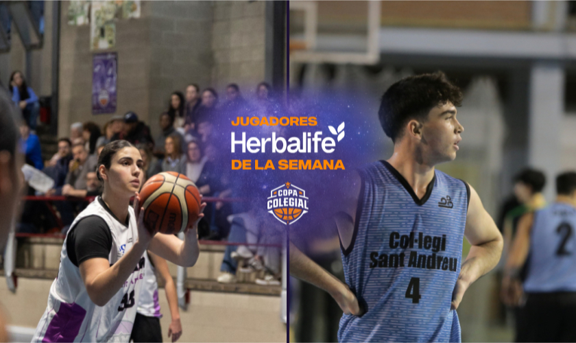 Ana Abans (Sant Gabriel) y Xavi Tirado (St Andreu Natzaret), MVP