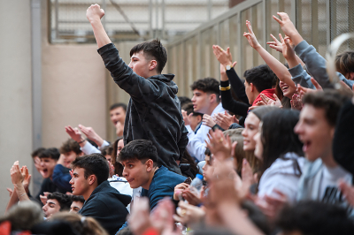 Ambiente festivo: ganas de Copa Colegial