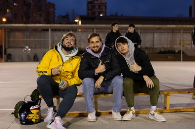 David Aguado, Lluís Palet y  Arnau Pardo, scouting