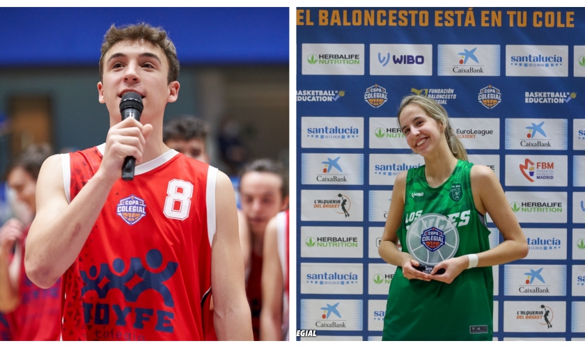 David de Teresa y Jimena Lorenzo, MVP Herbalife Nutrition de la Copa Colegial Madrid 2022