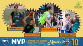 Elige al MVP del mes de marzo en la Copa Colegial BCN: Recio, Carrasco, Colo o De Andrés