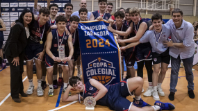 El Estandarte 2024 ya luce en el pabellón de Compañía de María