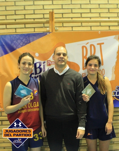 Navarro y Cerdán, MVPs, con Jesús Carreras