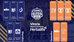 Estos son los Mejores Quintetos Herbalife de Copa Colegial Vitoria 2024