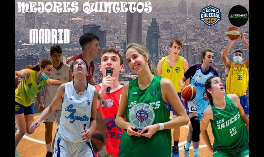 Estos son los Mejores Quintetos Herbalife Nutrition de Copa Colegial Madrid 2022