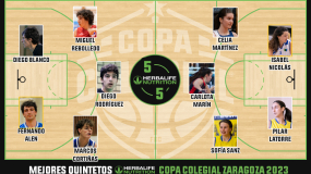 Estos son los Mejores Quintetos Herbalife Nutrition de Copa Colegial Zaragoza 2023