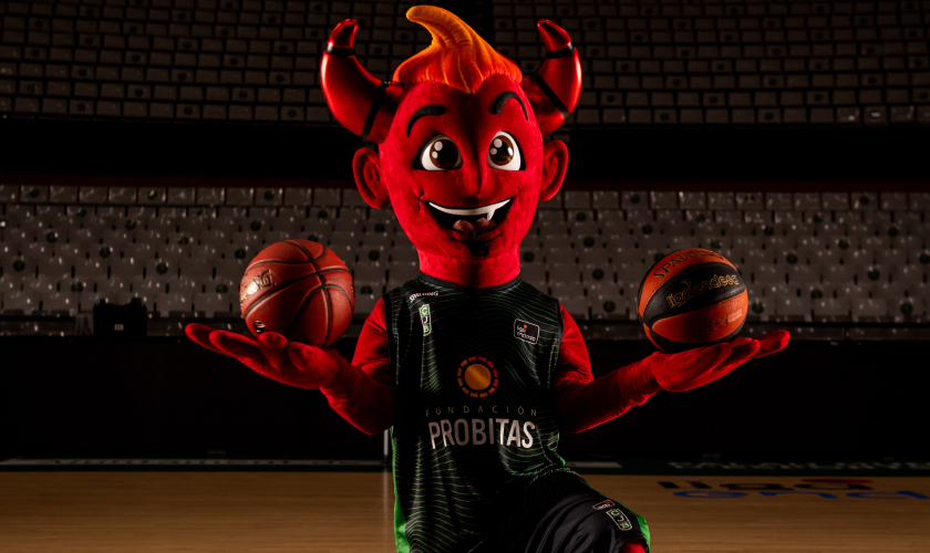 Habemus mascota: El Dimoni del Joventut liderará la fiesta colegial en el Olímpic