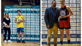 Ignacio Cabrera (Estudio), y Carlota Gutiérrez (Arcángel), MVP Herbalife en Madrid 2023