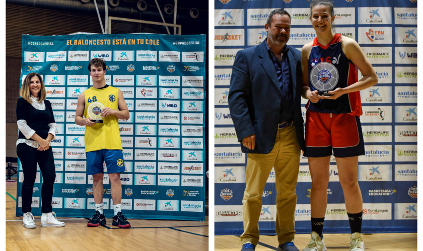 Ignacio Cabrera (Estudio), y Carlota Gutiérrez (Arcángel), MVP Herbalife en Madrid 2023