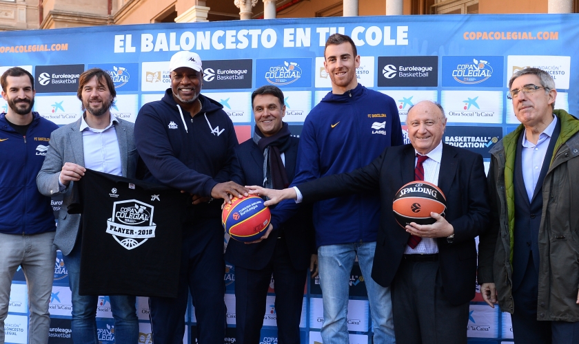 Gran presentación de la Copa Colegial 2018 con Víctor Claver y Pau Ribas 