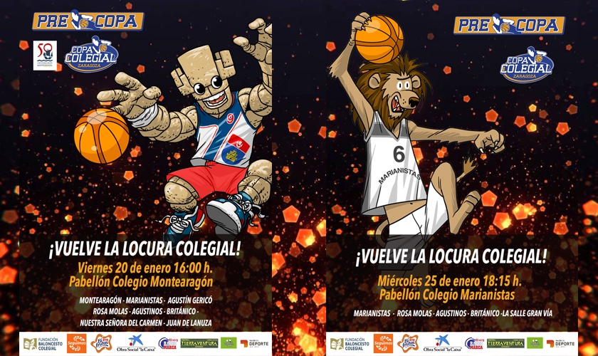 Llega la Precopa, el aperitivo de la Copa Colegial Zaragoza