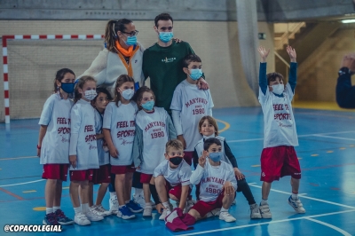 Amaya Valdemoro, con las peques