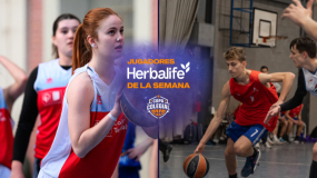 Marc Jiménez (Salesians Horta) y Judith Saiz (Tecla Sala), MVP