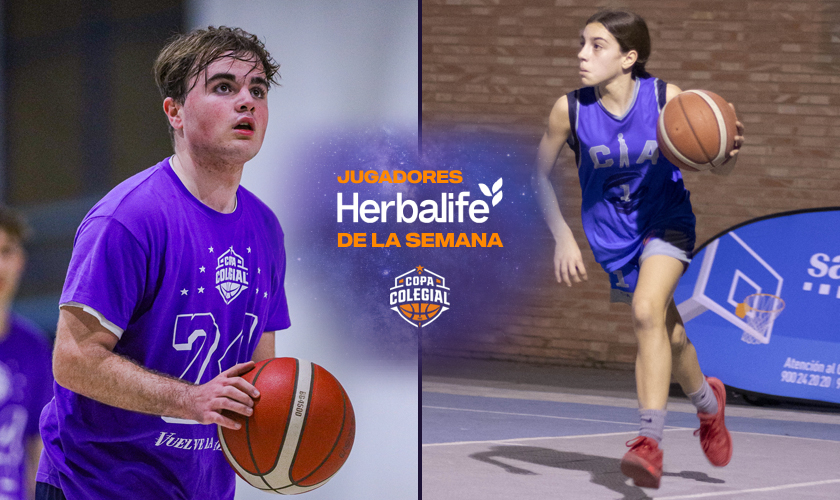 María Angulo y Francisco J Alvez, Jugadores de la 4ª Semana en la Copa Colegial Sevilla