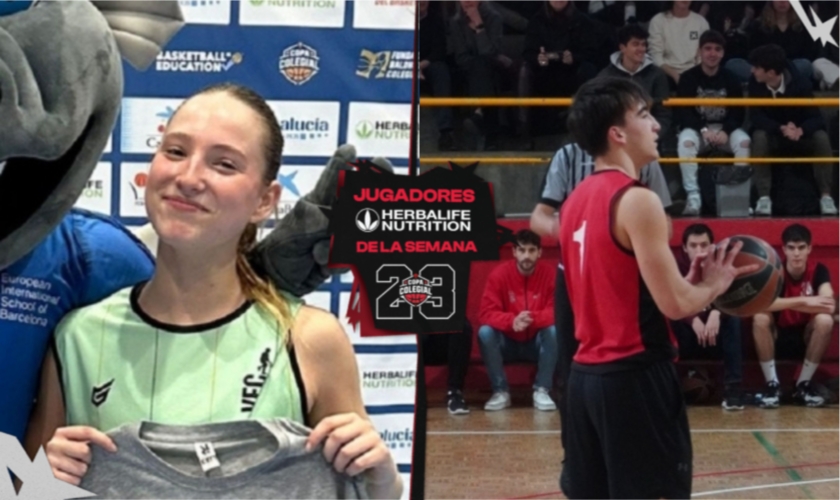 Max Pou (St Ignasi) y Jana Cambra (Virolai), jugadores Herbalife de la 1ª semana en Barcelona