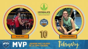 Max Pou (Sant Ignasi) y Jana Cambra (Virolai), MVP