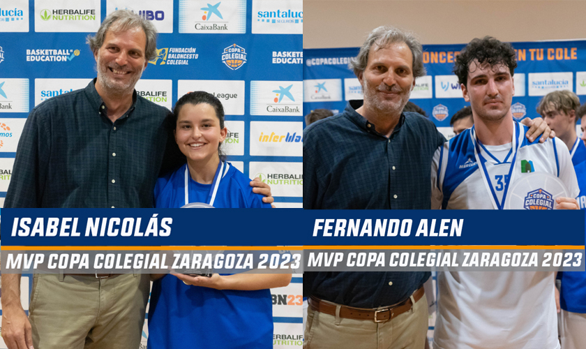 Nicolás & Alen: así rugen los MVPs de la Copa Colegial Zaragoza
