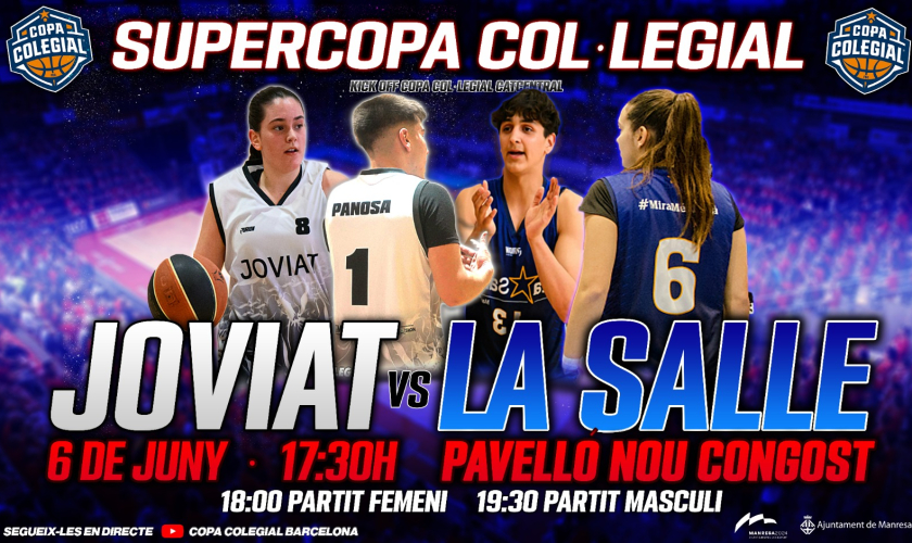 ¡El Nou Congost albergará la Supercopa Colegial Catalunya Central entre Joviat y La Salle!