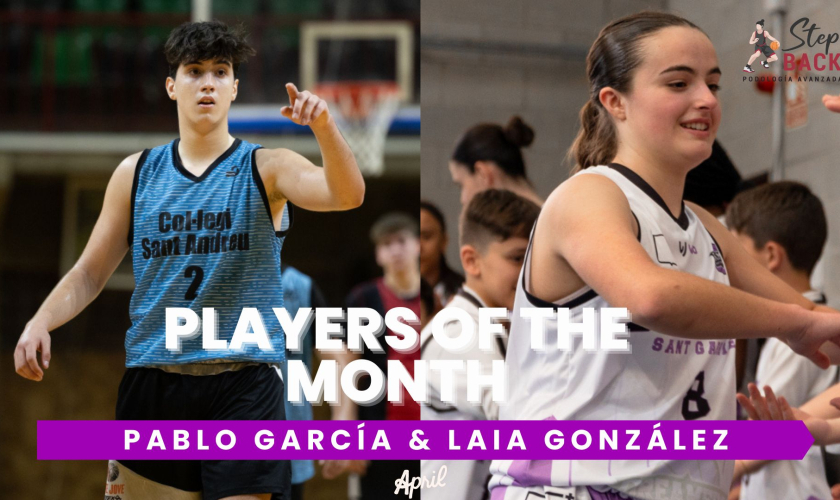 Pablo García (Natzaret) y Laia González (Sant Gabriel), MVP