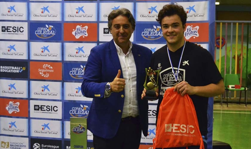 Pablo Melchor, Mejor Jugador de la Copa Colegial Valencia 2018