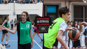 Pol Colominas (Lestonnac) y Abril Bagüeste (Kostka), Jugadores Herbalife de la 9ª semana en BCN