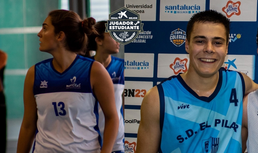 Premios Mejores Jugadores - Estudiantes 2019: Lucía López y Paco García Premios Mejores Jugadores - Estudiantes 2019: Lucía López y Paco García