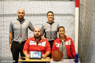 Los colegiados del encuentro