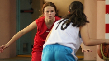 Camino y Gil, las dos MVP, en el partido