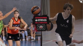 Sílvia Gibert (Escolapis Sarrià) y Roger Liria (Aula), MVP