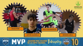 ¡Vota al MVP masculino del mes de febrero!: Liria, Almela, Colominas y Pou, nominados
